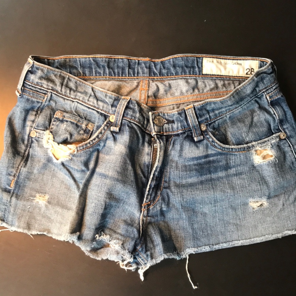 Rag and Bone distressed shorts